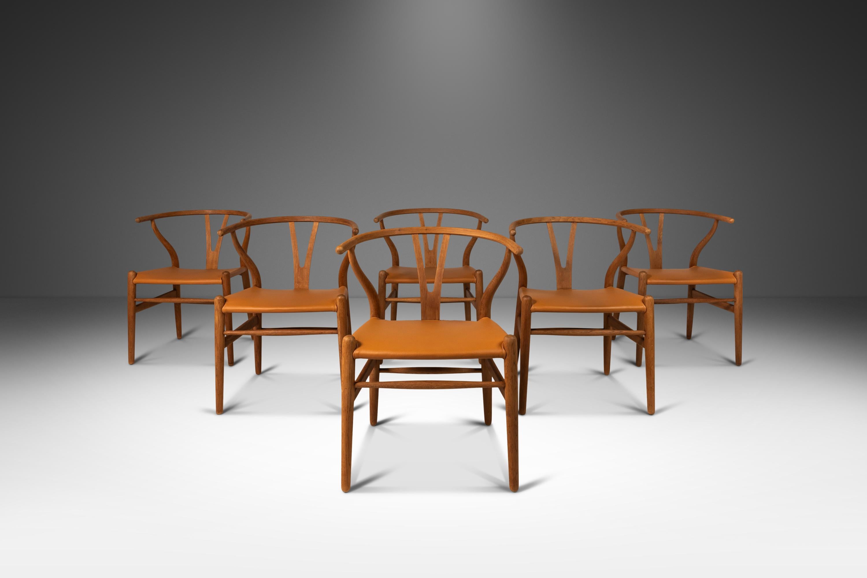 Set of 8 CH24 Wishbone Dining Chairs by Hans Wegner for Carl Hansen & Søn, 1960s 3