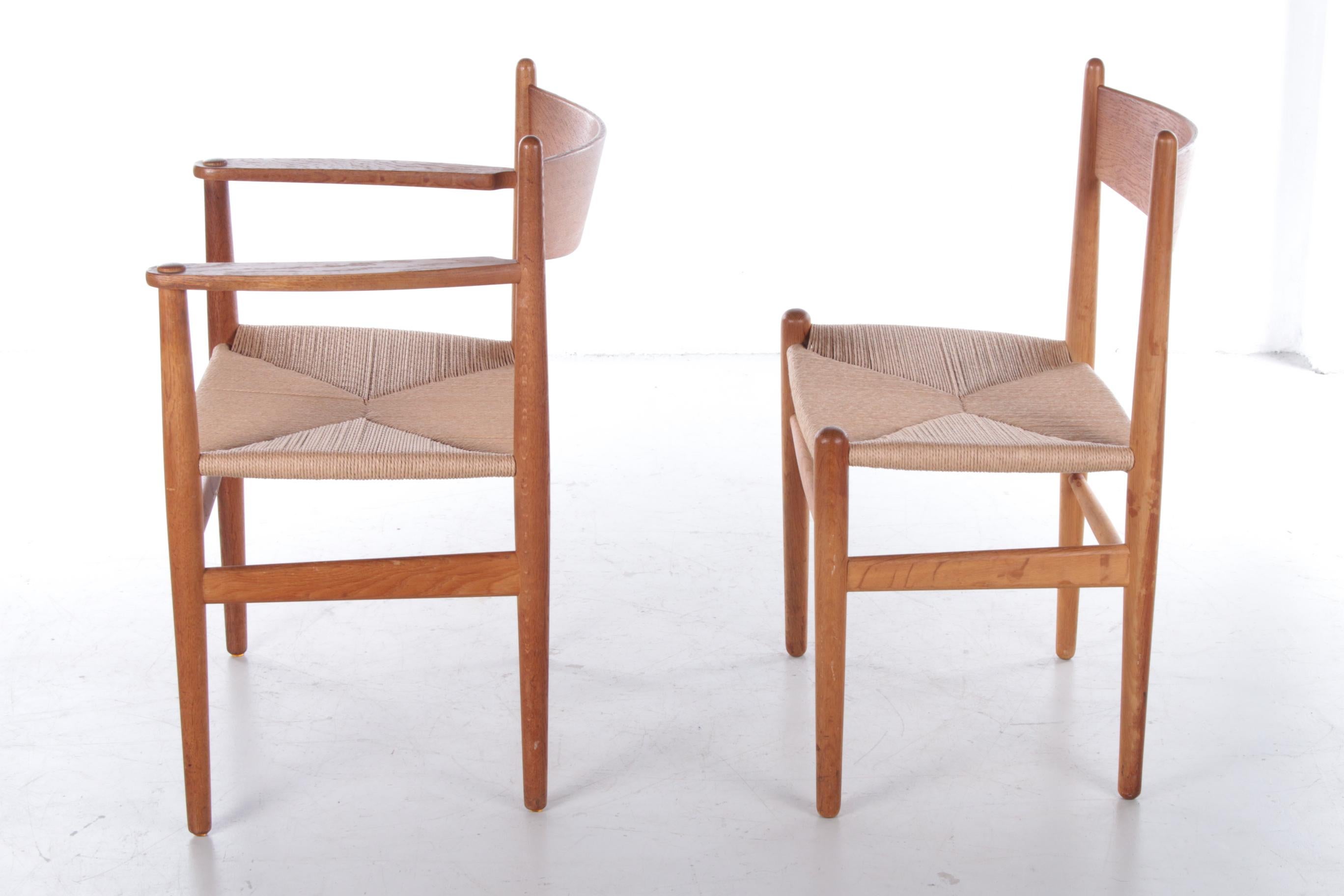 Wood 10 CH36' and CH37 Dining Chairs by Hans Wegner for Carl Hansen & Søn, Denma For Sale