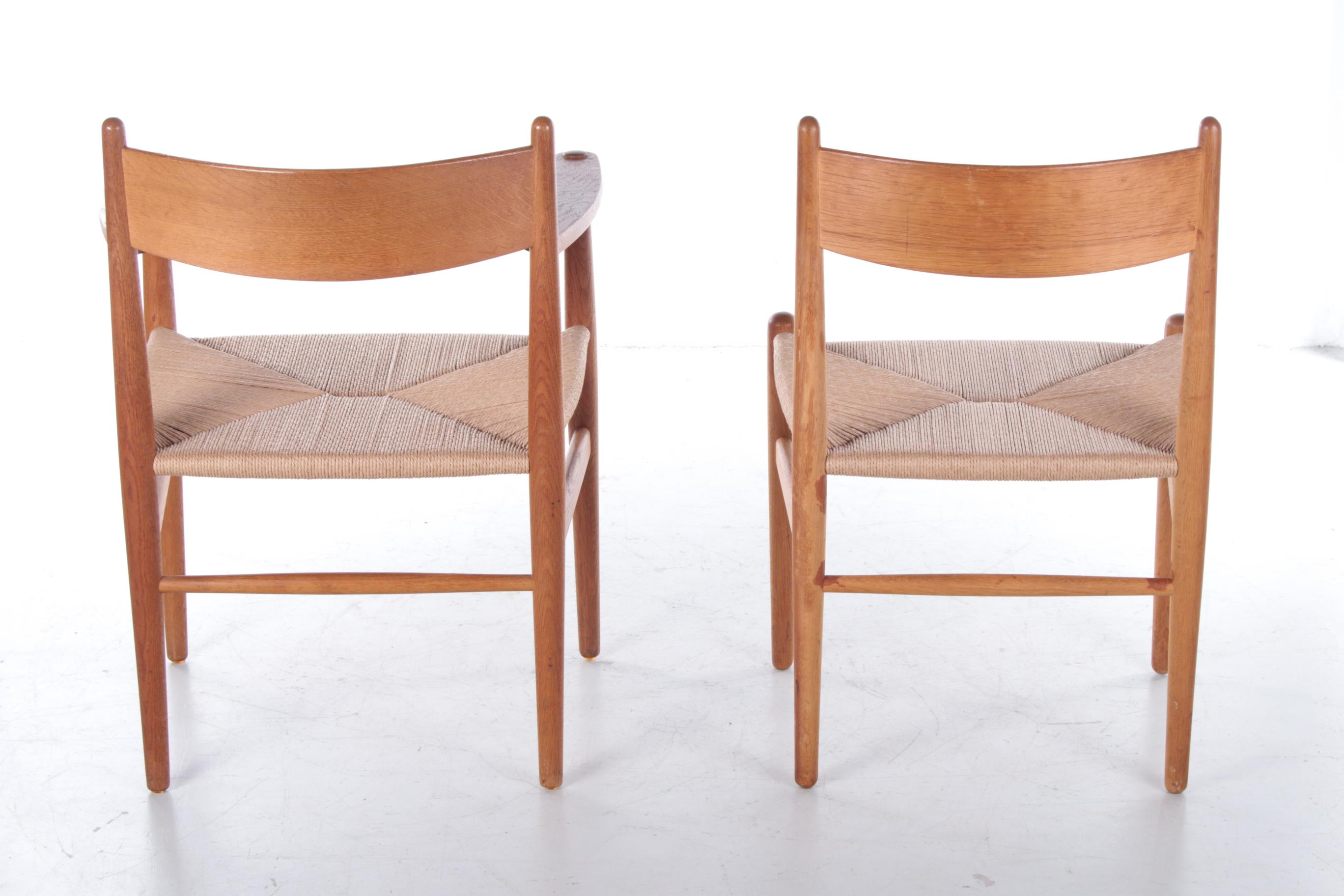 10 CH36' and CH37 Dining Chairs by Hans Wegner for Carl Hansen & Søn, Denma For Sale 1