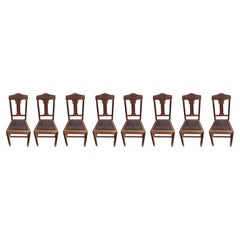 Set di 8 sedie, Art Deco del XX secolo