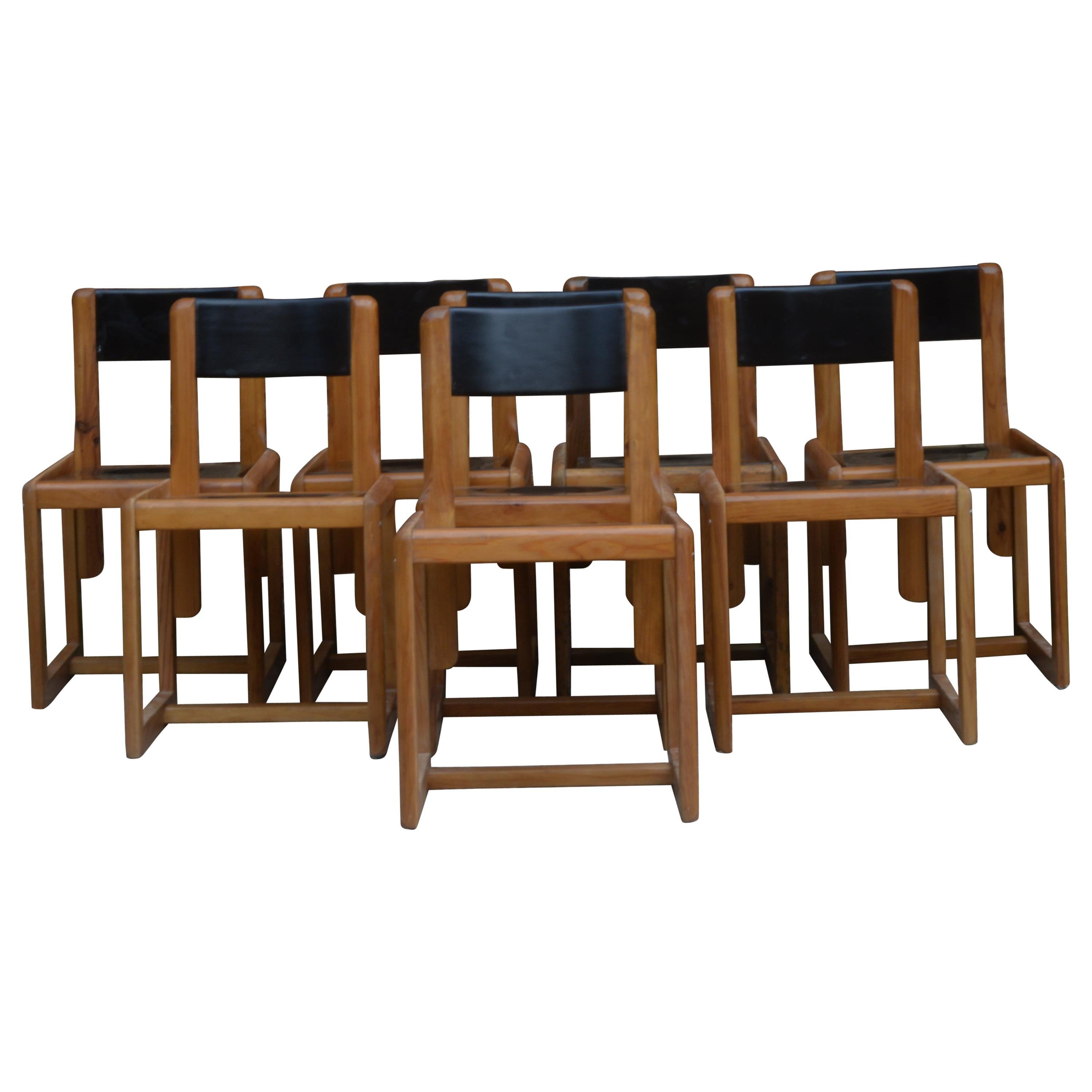 Set of 8 Chairs Andre Sornay