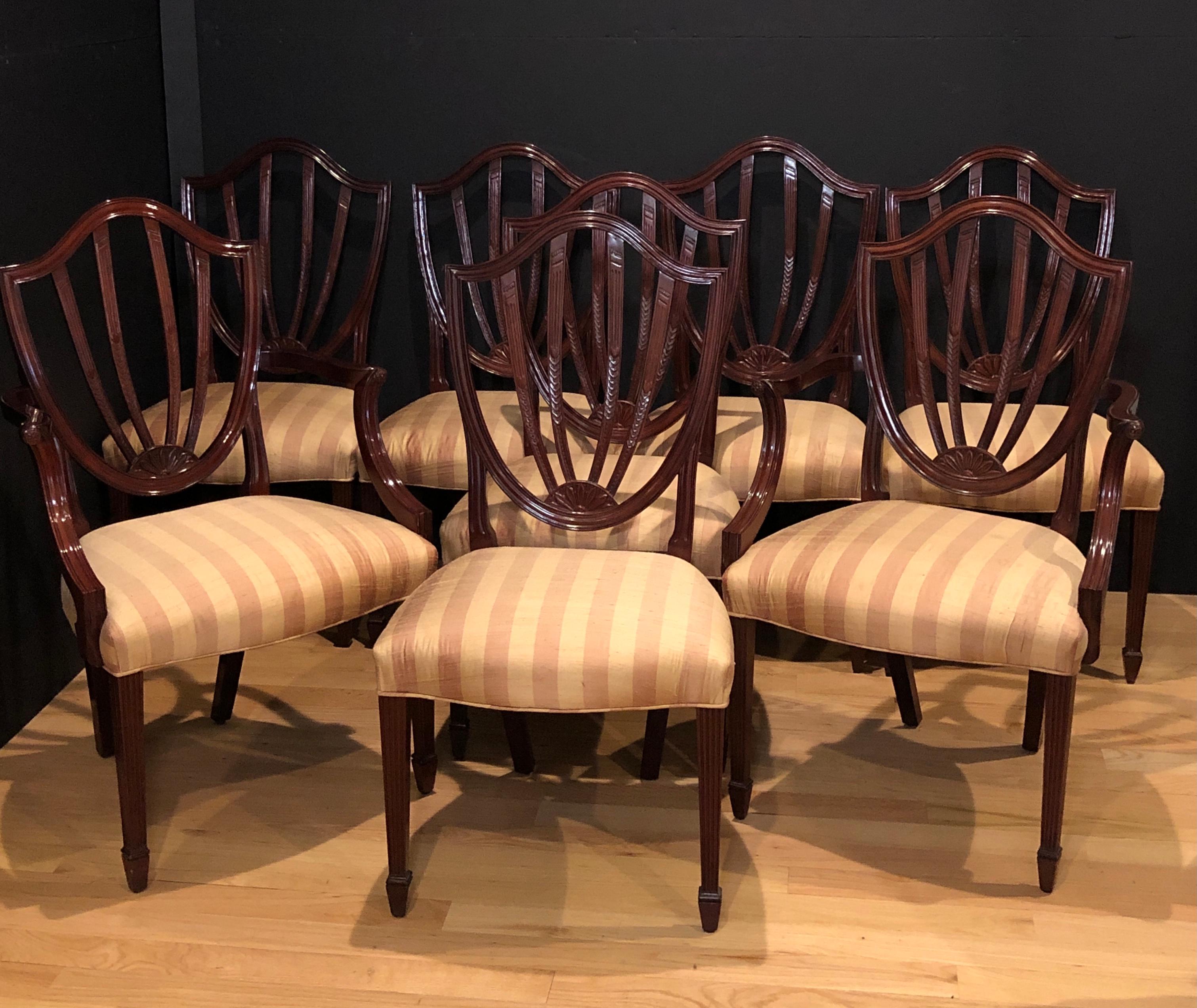 Set of 8 signed by premier maker, 