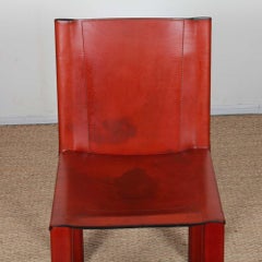Set of 8 chairs by Carlo Bartoli for Matteo Grassi, 1980