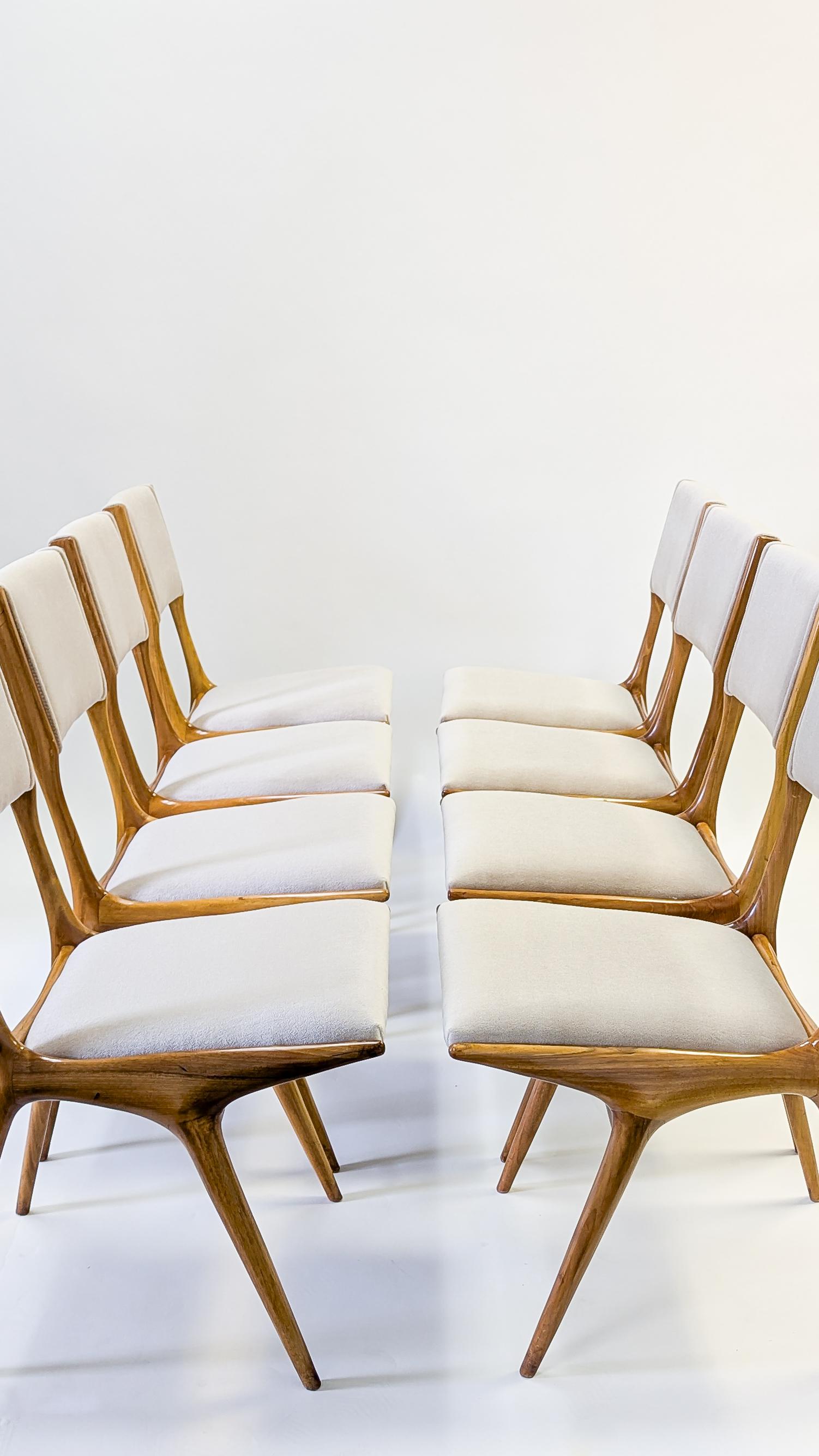 Set di 8 sedie di Carlo De Carli per Cassina, C.C. in vendita 4