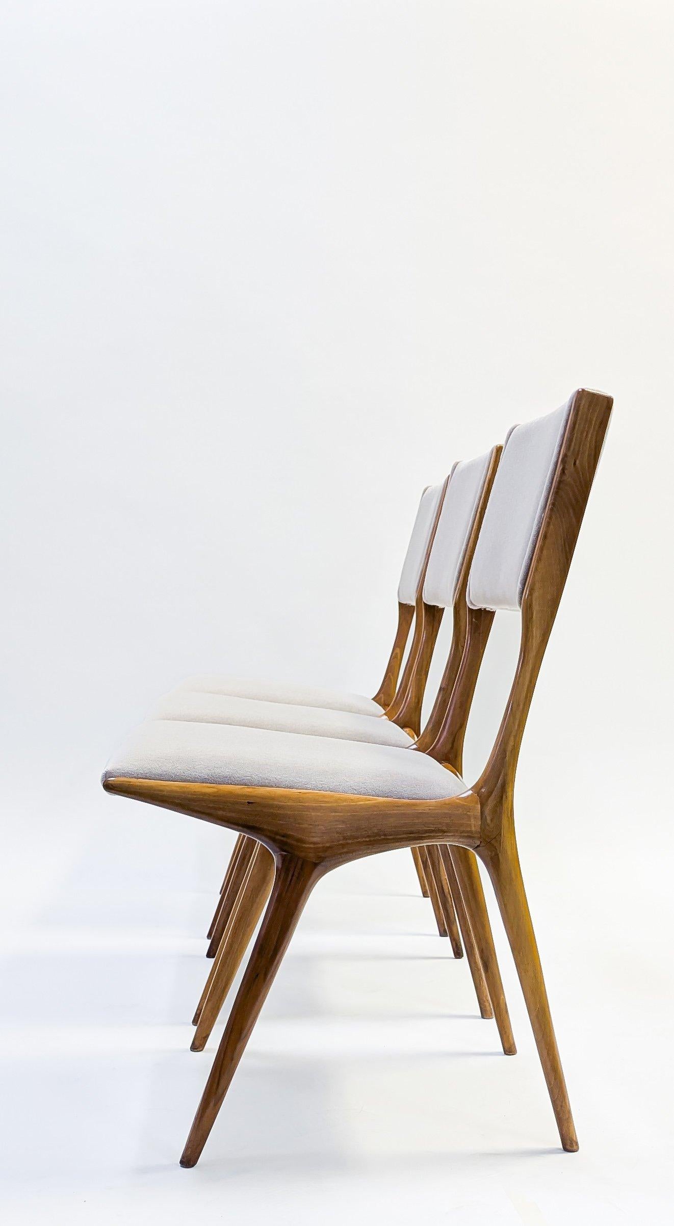 XX secolo Set di 8 sedie di Carlo De Carli per Cassina, C.C. in vendita