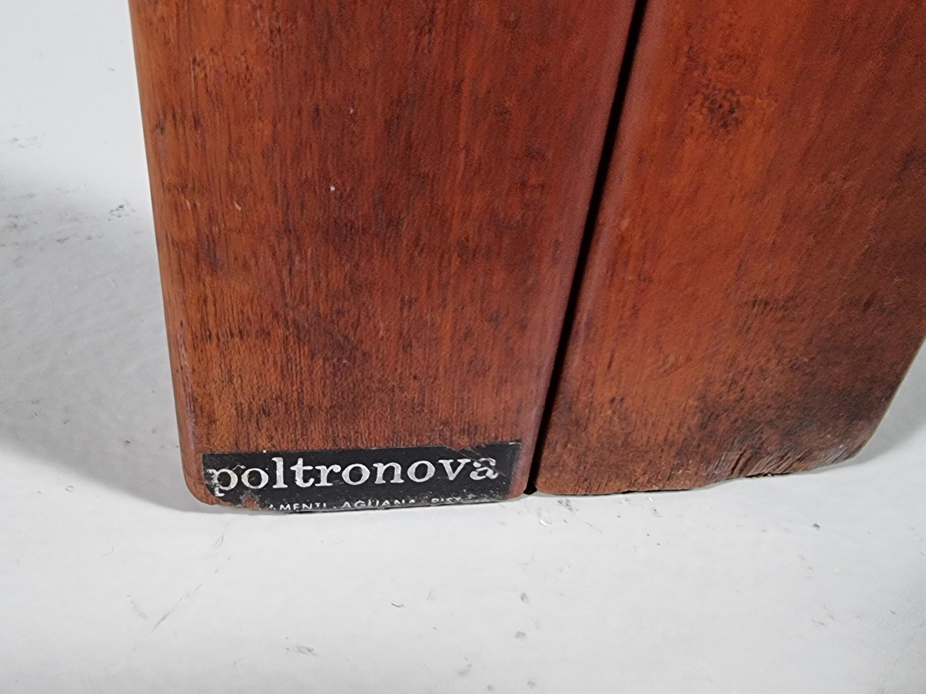 Set of 8 Chairs in teak and black boucle by Ettore Sottsass for Poltronova, 1960 For Sale 1