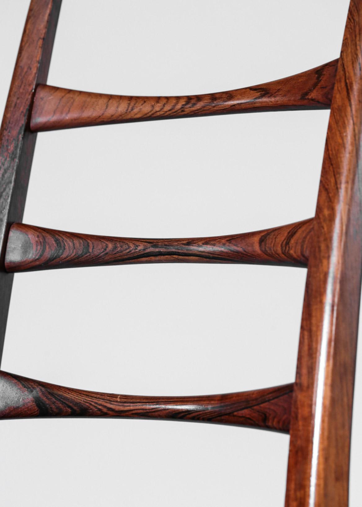 Set of 8 Chairs by Niels Koefoed in Rosewood Danish 6