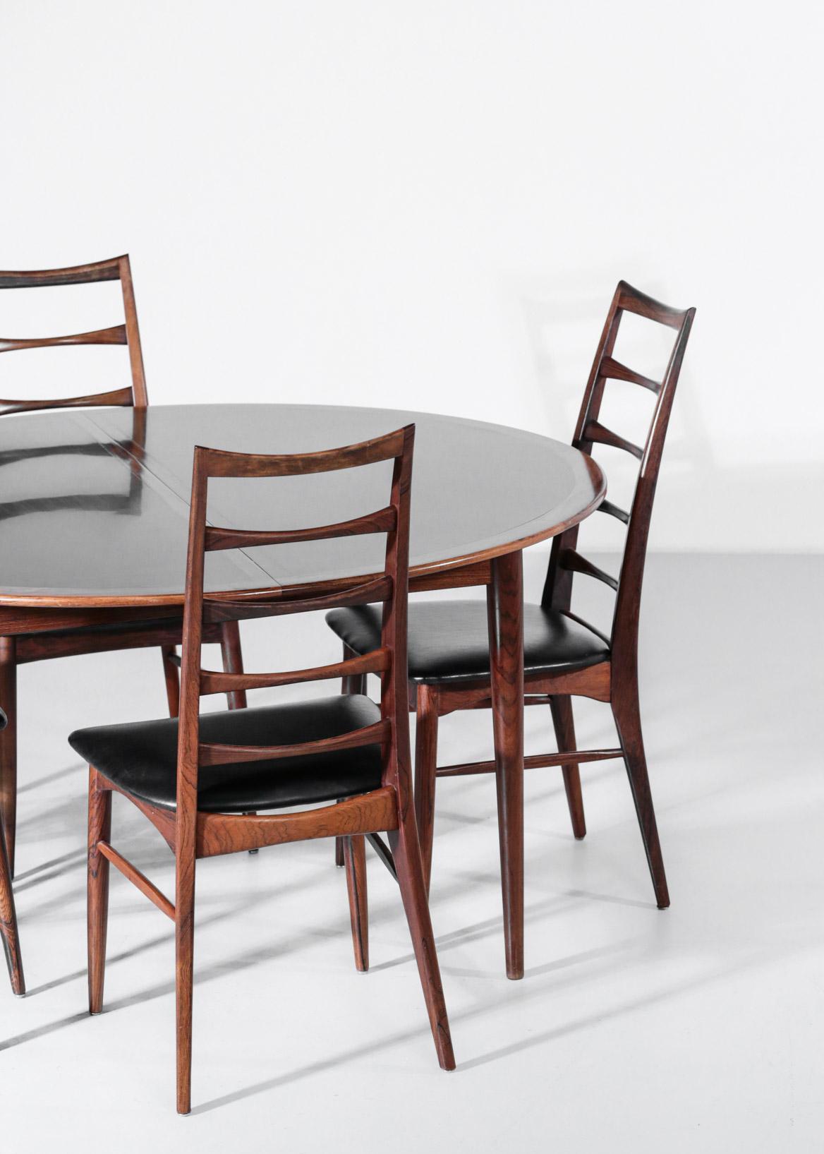 Set of 8 Chairs by Niels Koefoed in Rosewood Danish 7
