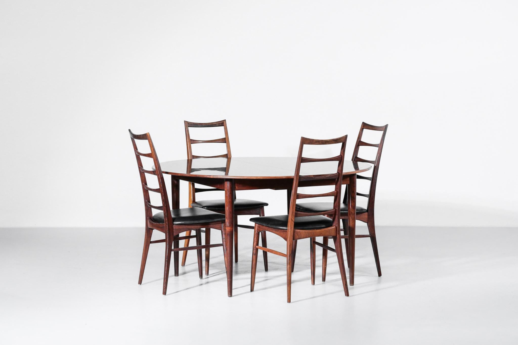 Set of 8 Chairs by Niels Koefoed in Rosewood Danish 10