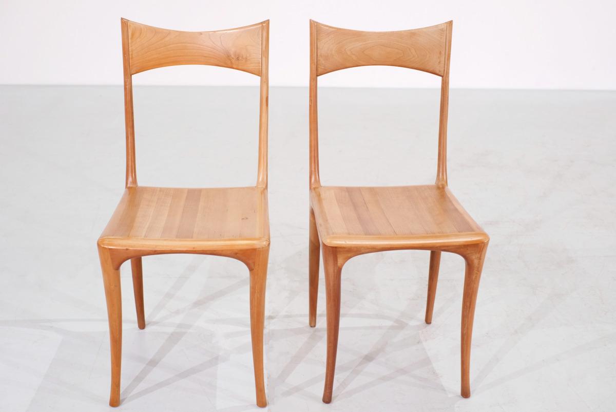 Fin du 20e siècle Ensemble de 8 chaises « Chrobera Segunda » de Roberto Lazzeroni pour Ceccotti, années 1980 en vente