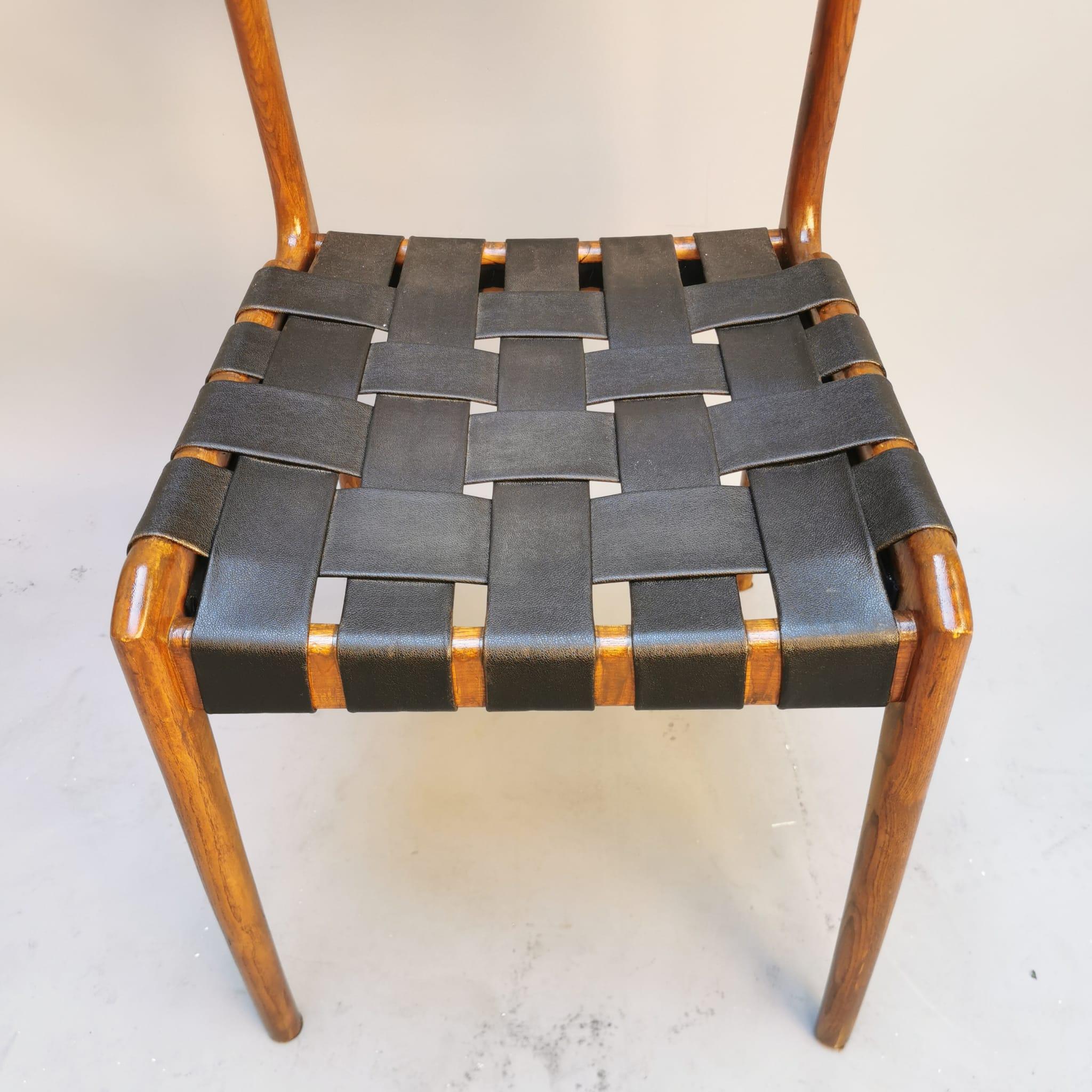 Set of 8 Chairs, Consorzio Sedie Friuli 1