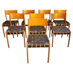 Set of 8 Chairs, Consorzio Sedie Friuli