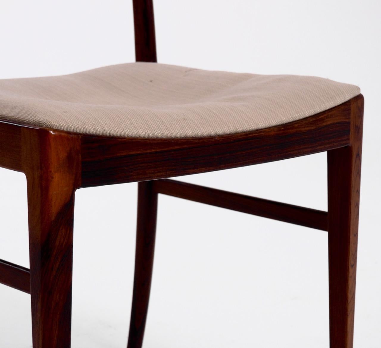 Mid-Century Modern Set of 8 Chairs in Rosewood by Arne Vodder, Model 430