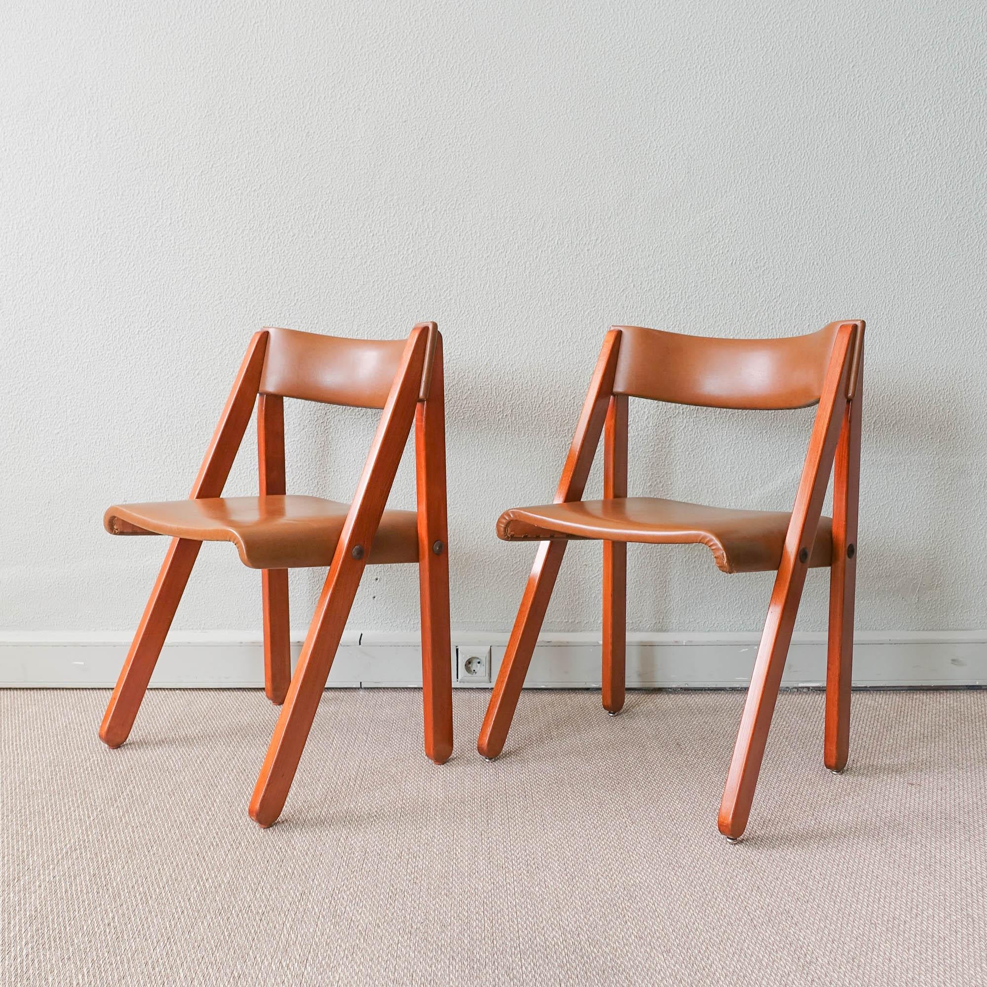 Ensemble de 8 chaises, modèle Noruega, par Gastão Machado pour Móveis Olaio, 1978 en vente 1
