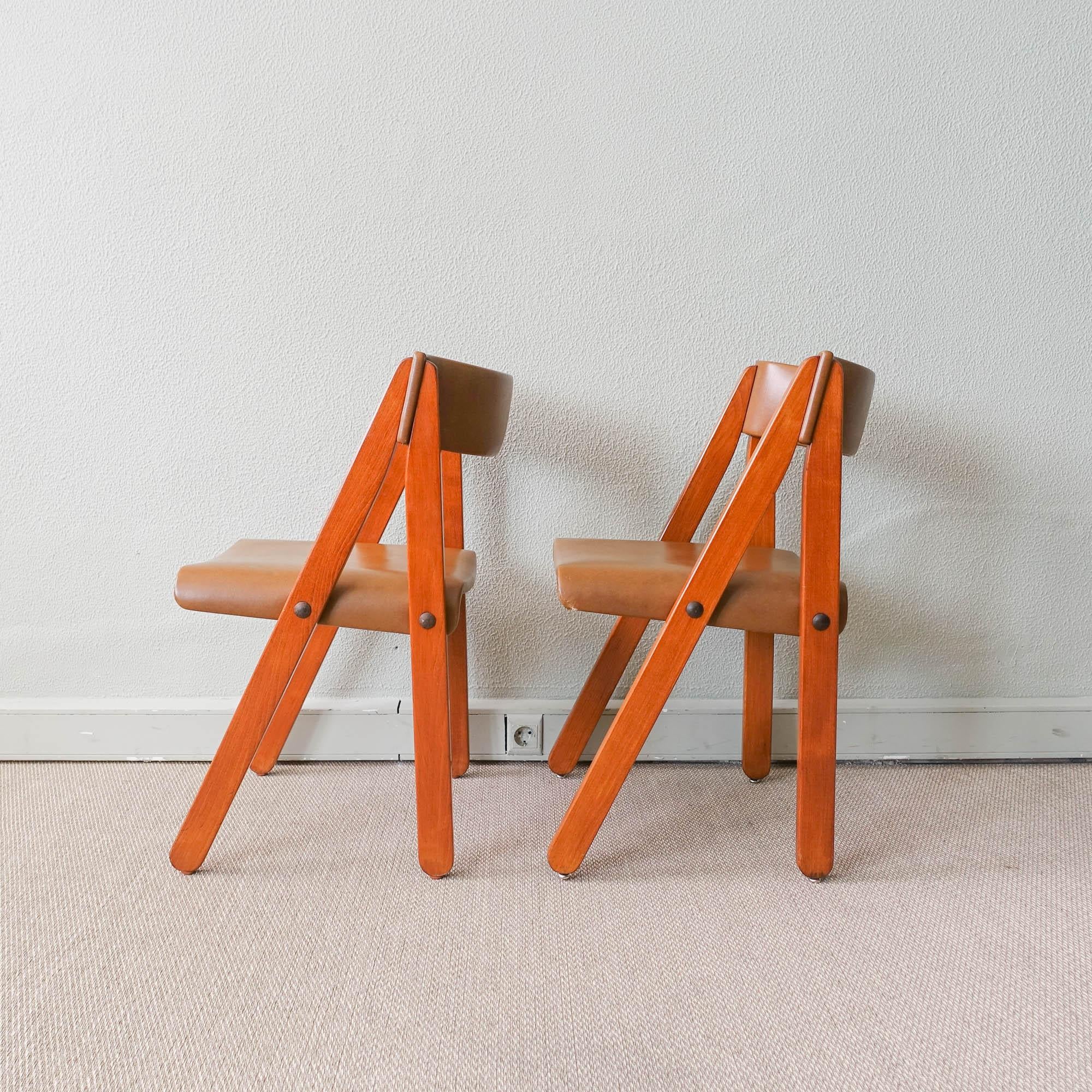 Set of 8 Chairs, Model Noruega, by Gastão Machado for Móveis Olaio, 1978 For Sale 2