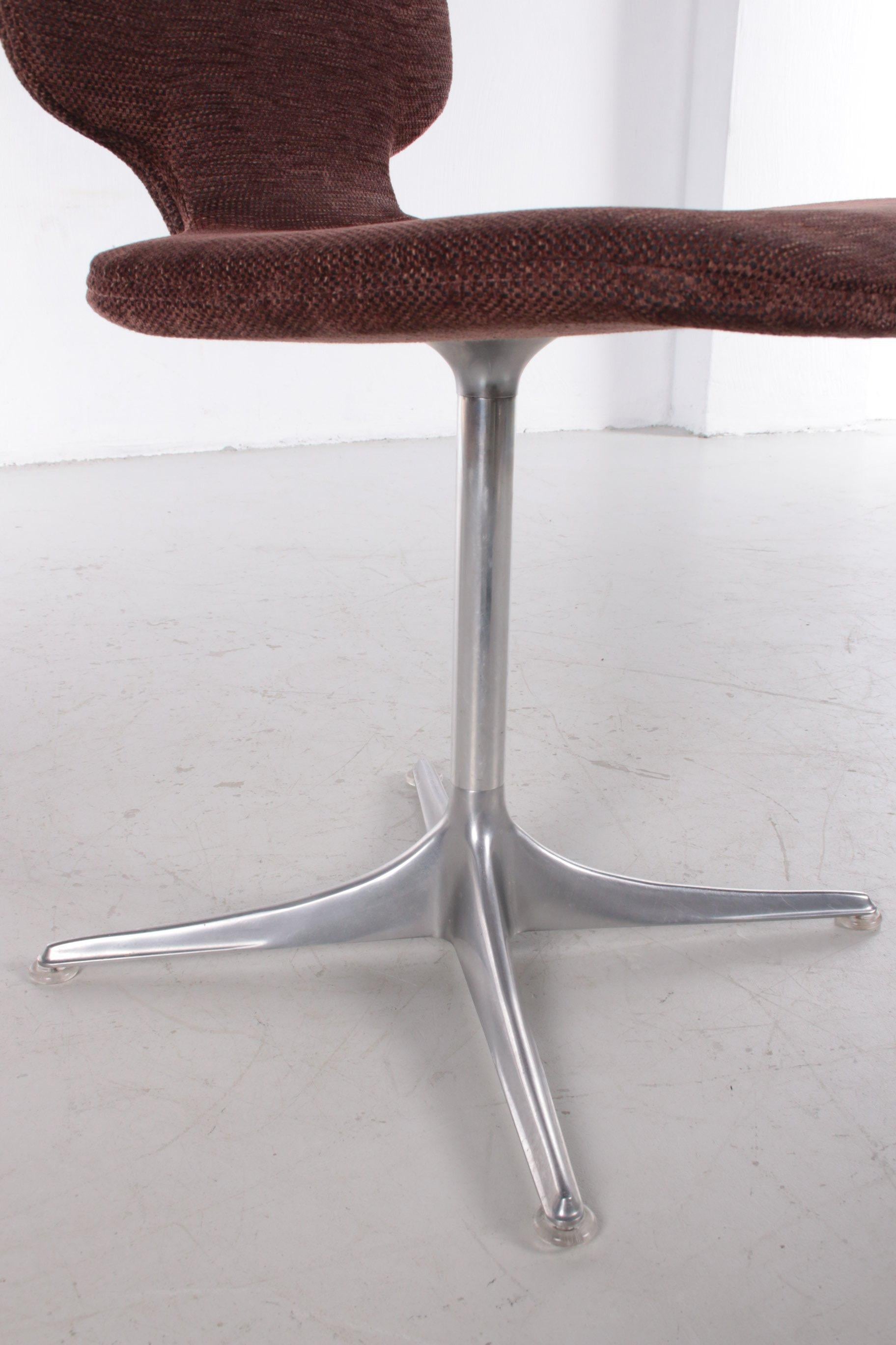 Satz von 8 Stühlen mit Tisch von Horst Bruning, Modell Sedia für Cor (Aluminium)