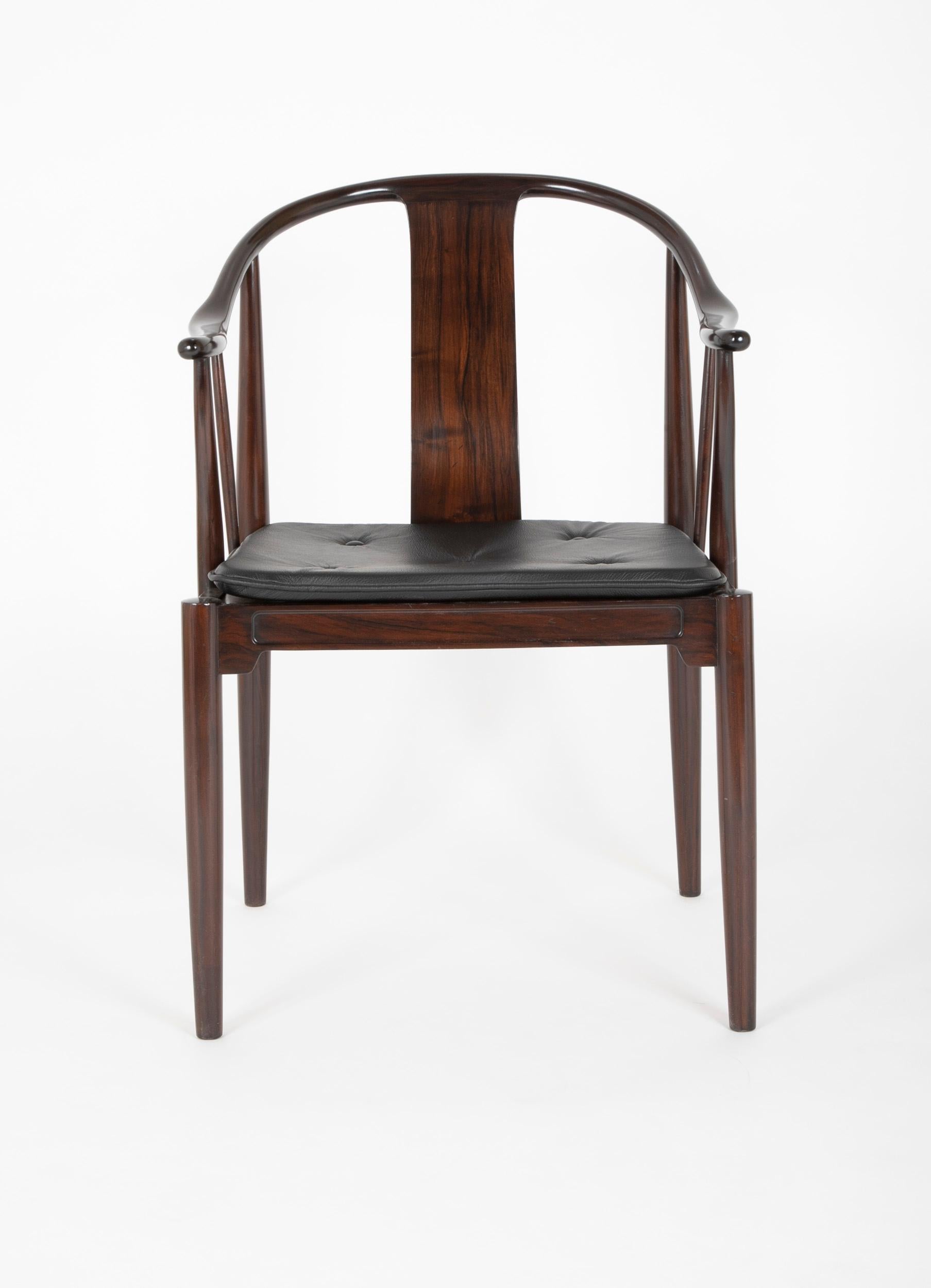Ensemble de 4 chaises chinoises pour Fritz Hansen par Hans Wegner en vente 4