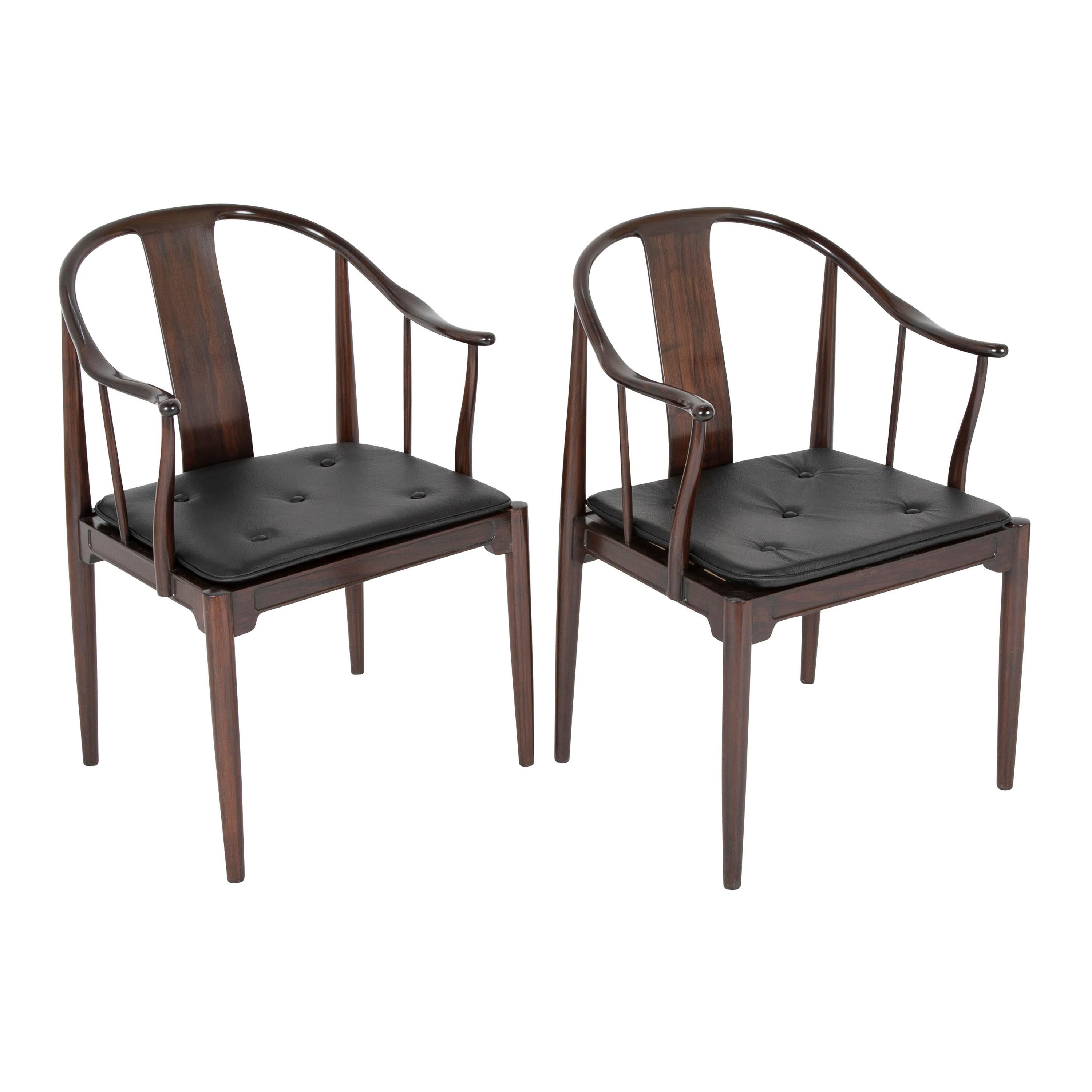 Set of 8 "China Chairs" for Fritz Hansen by Hans Wegner