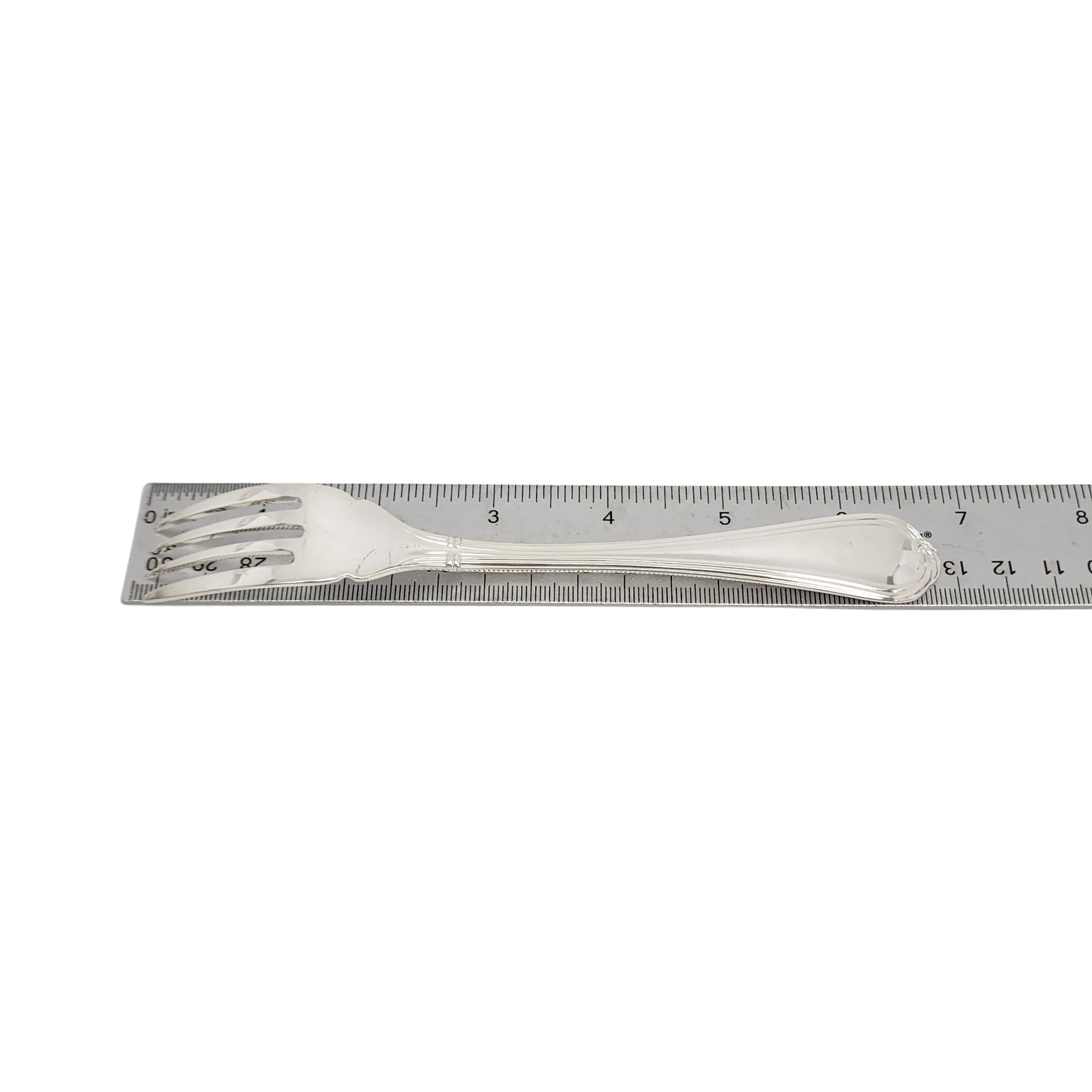 Set of 8 Christofle Oceana Sterling Silver Salad/Fish Forks 6