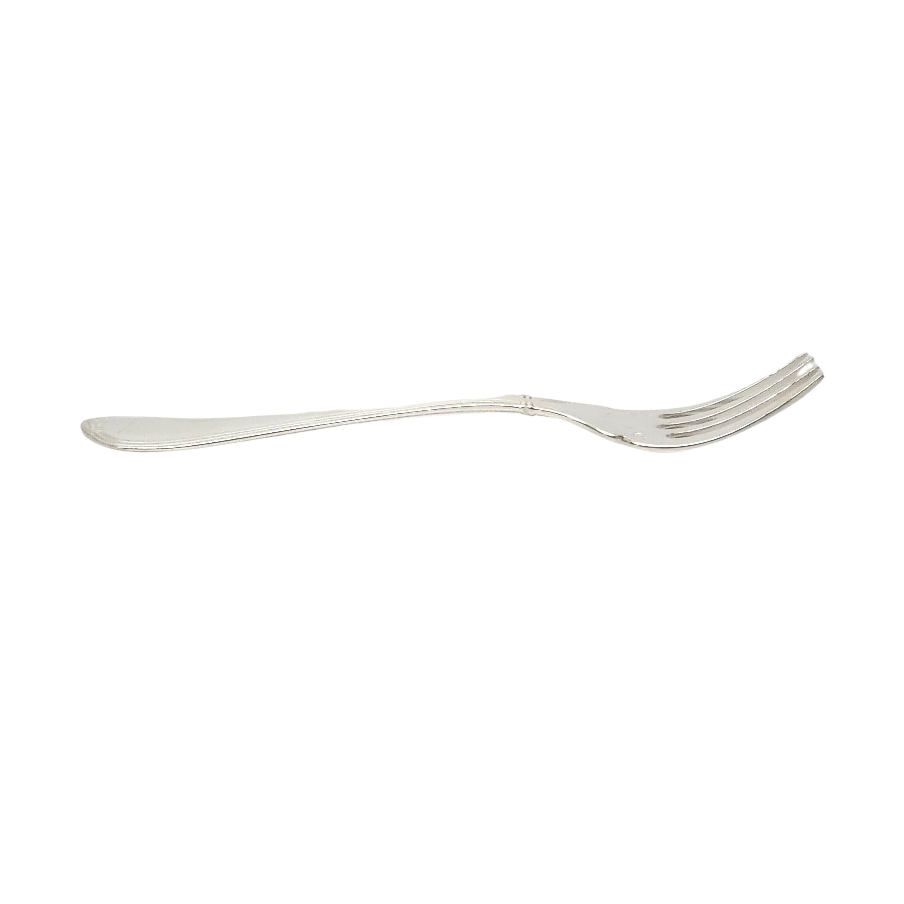 Set of 8 Christofle Oceana Sterling Silver Salad/Fish Forks 4