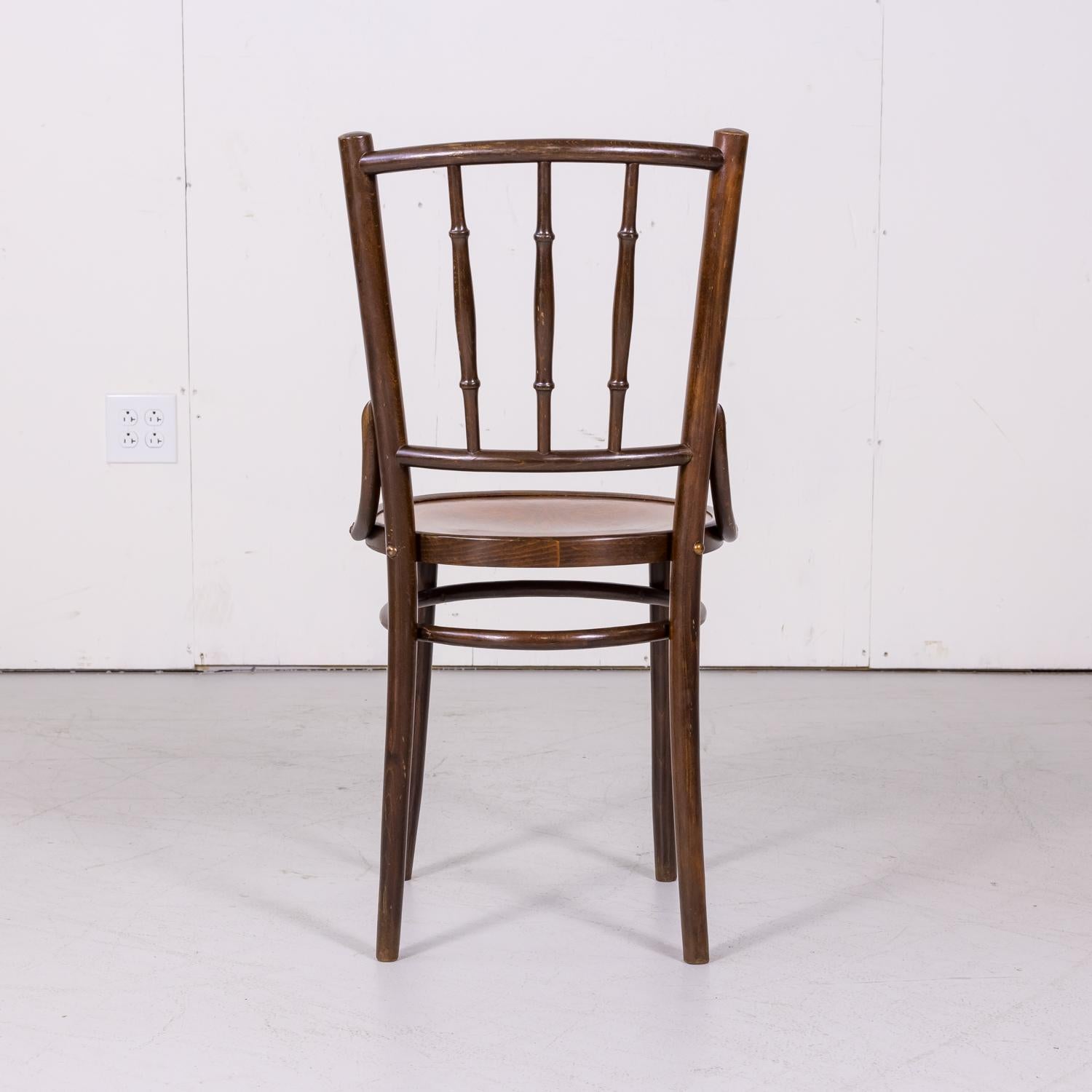 Set of 8 Classic Bentwood Cafe Chairs by Mundus and J. & J. Kohn 2