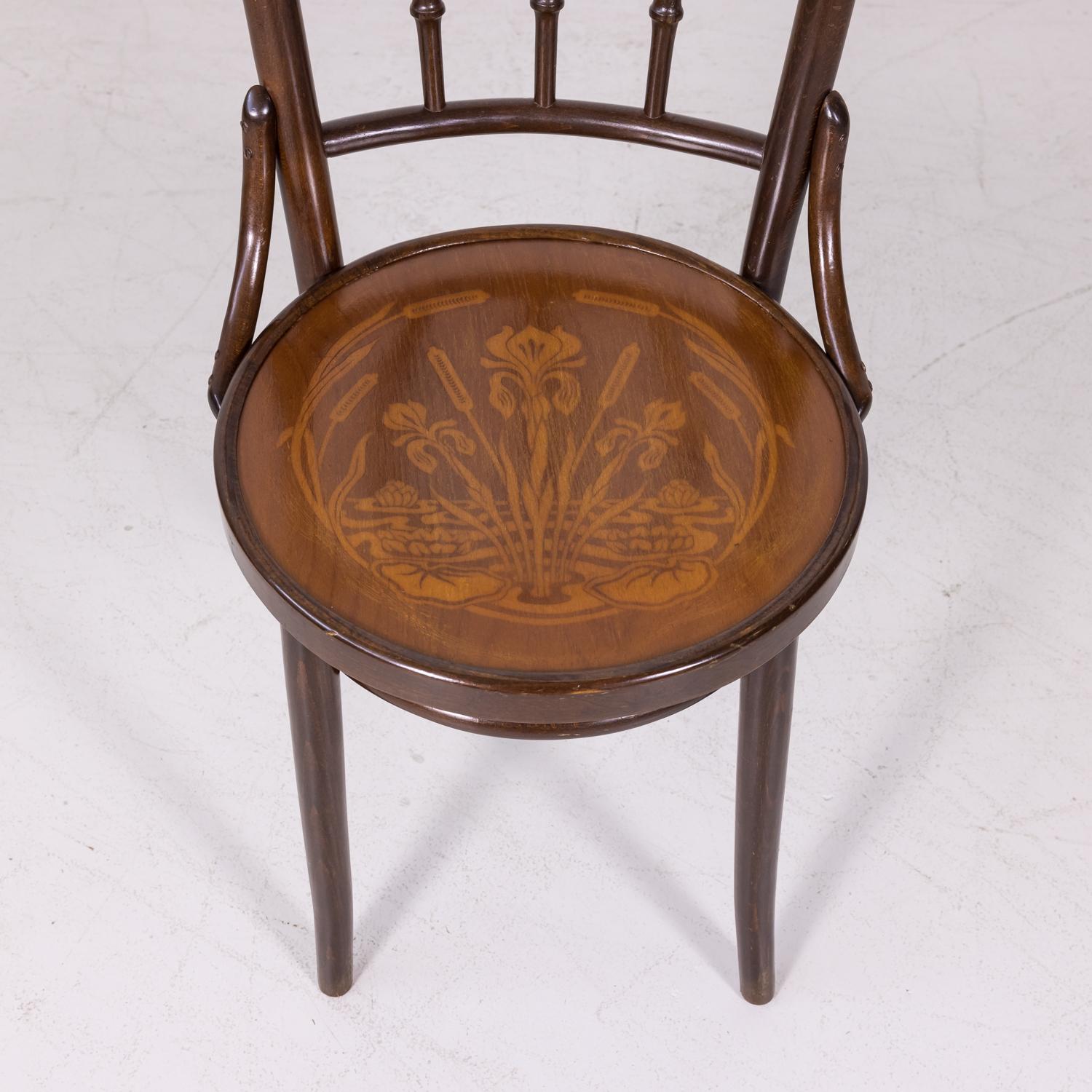 Vienna Secession Set of 8 Classic Bentwood Cafe Chairs by Mundus and J. & J. Kohn