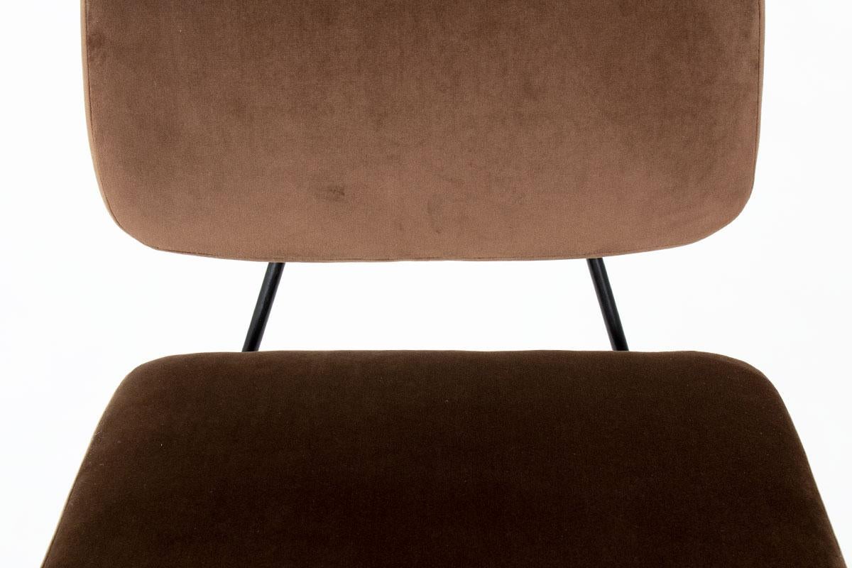 French Set of 8 CM196 chairs by Pierre Paulin for Airborne, 1950