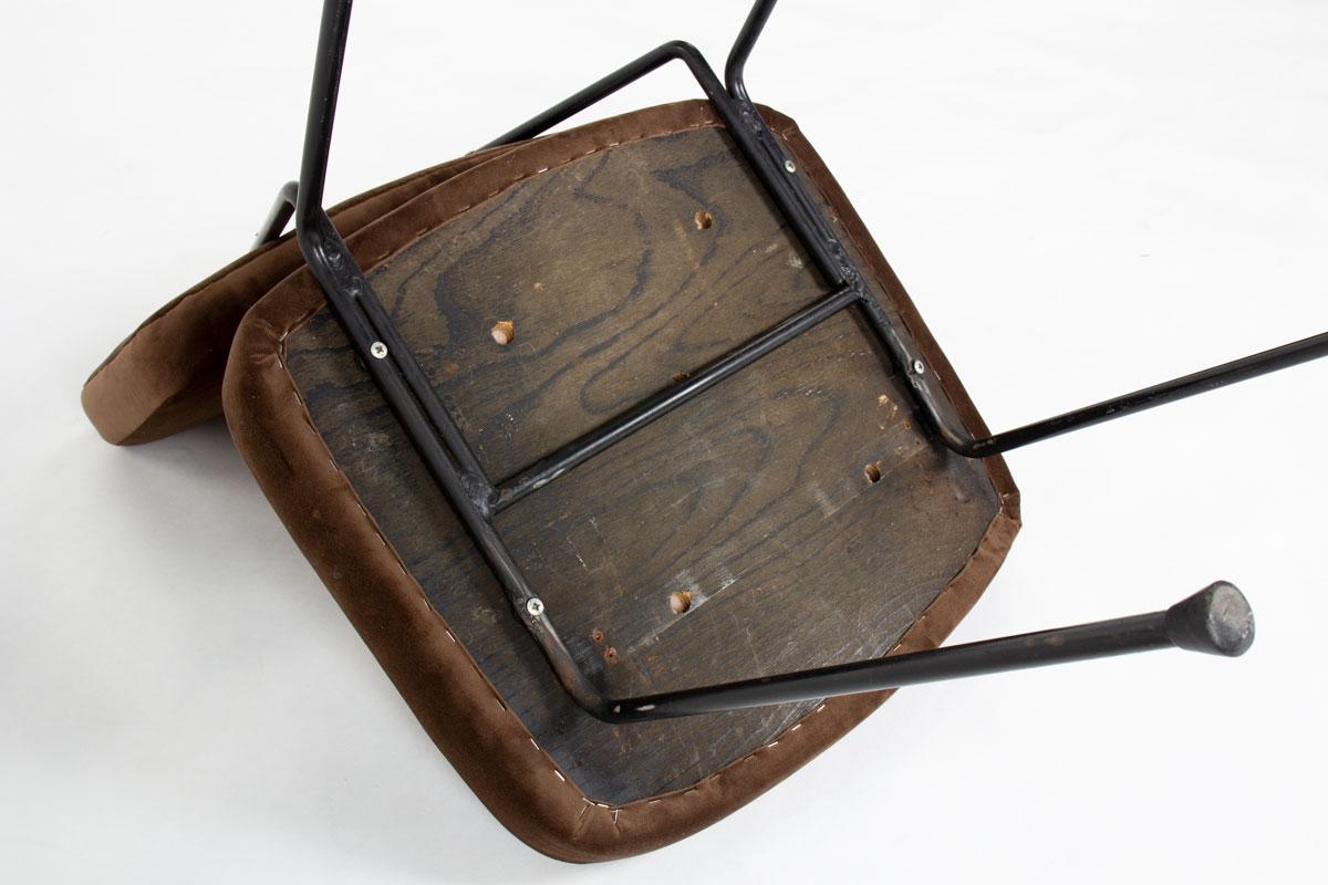 Set of 8 CM196 chairs by Pierre Paulin for Airborne, 1950 3