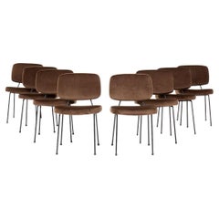 Set of 8 CM196 chairs by Pierre Paulin for Airborne, 1950
