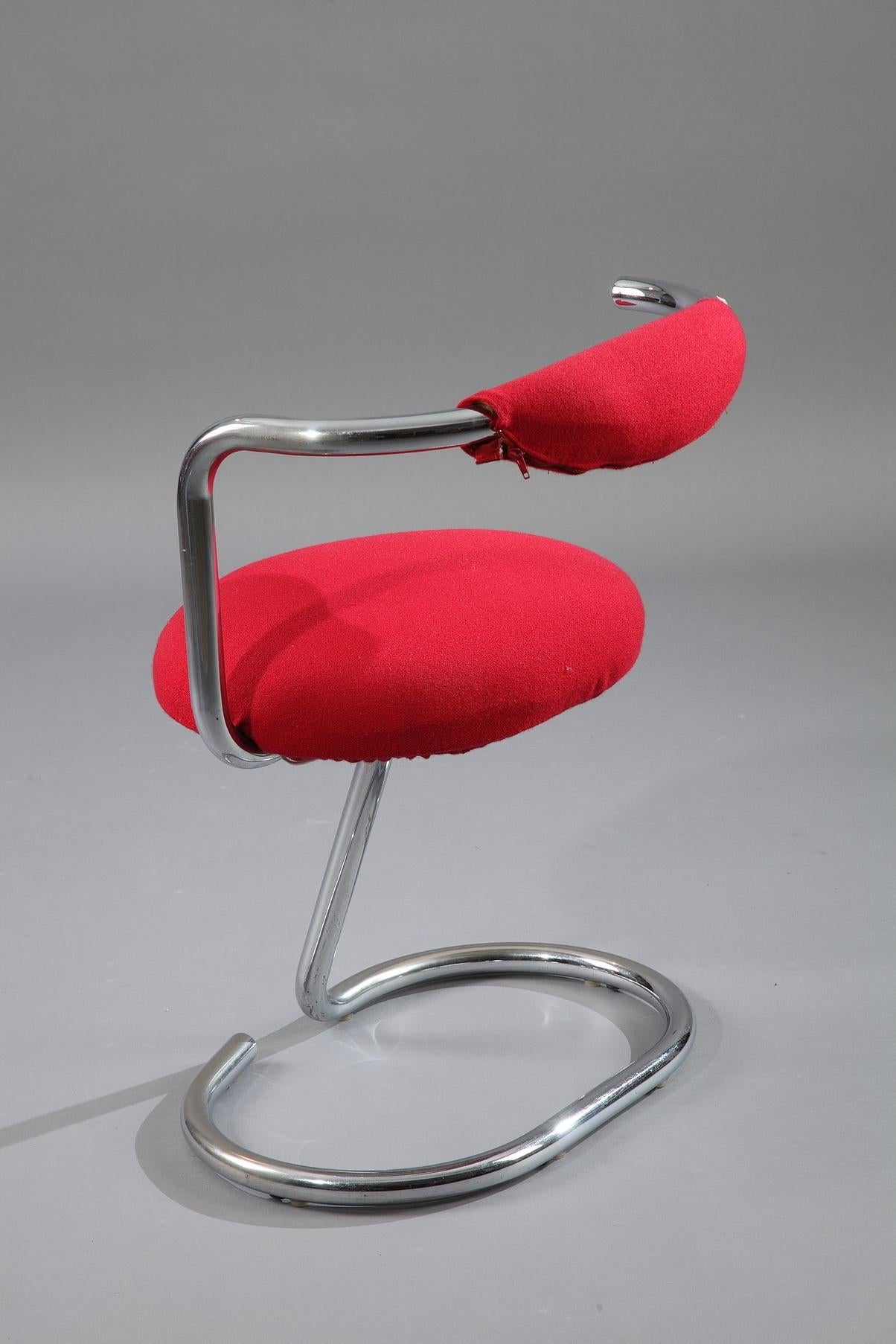 Mid-Century Modern Set of 8 Cobra Chairs by Giotto Stoppino For Sale