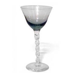 Set of 8 Color Crystal Wine Glasses