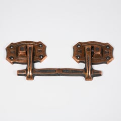 Set of 8 Copper-Plated Iron Handles, French, circa 1900