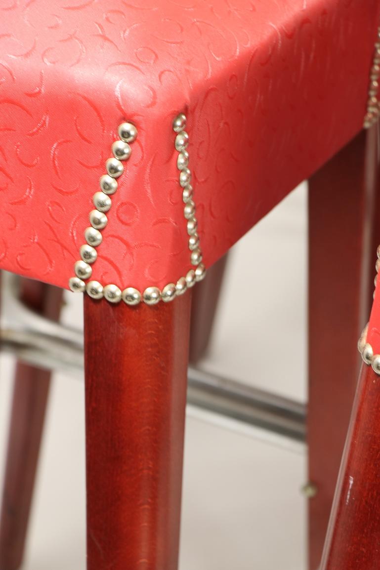 Set of 8 Counter Bar Stools by Chairmaster 3