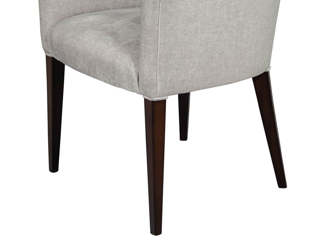 Set of 8 Custom Modern Dining Chairs For Sale 3