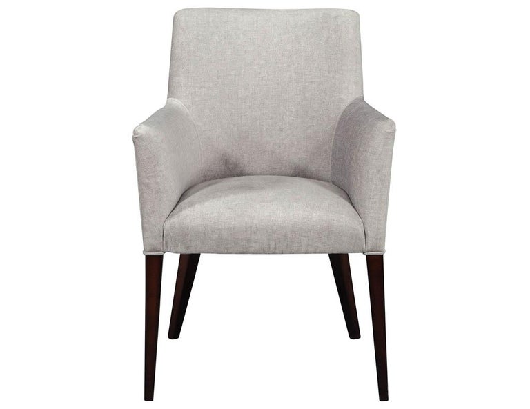 Set Of 8 Custom Modern Dining Chairs, Custom Fabric Upholstered Dining Chairs