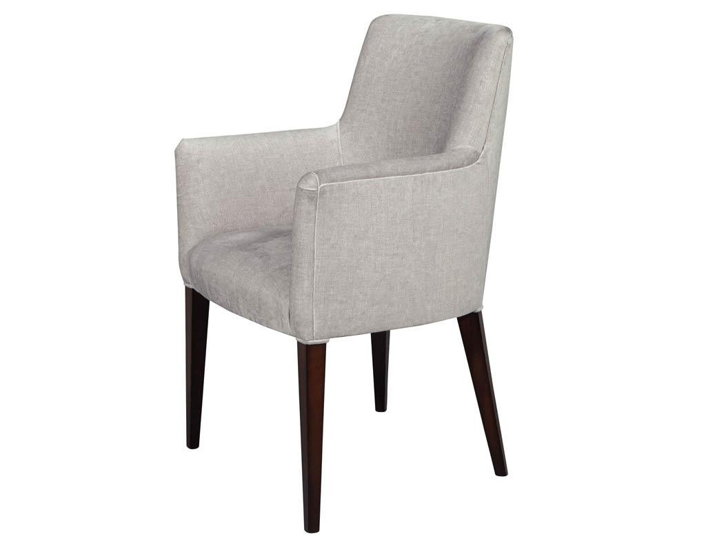 Canadian Set of 8 Custom Modern Dining Chairs For Sale