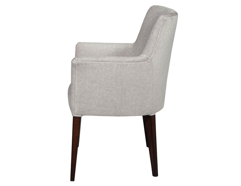 Set of 8 Custom Modern Dining Chairs In New Condition For Sale In North York, ON