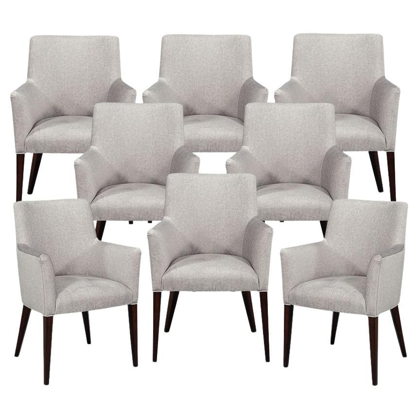 Set of 8 Custom Modern Dining Chairs