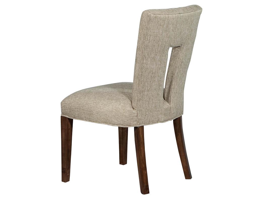 Set of 8 Custom Textured Dining Chairs by Carrocel 4