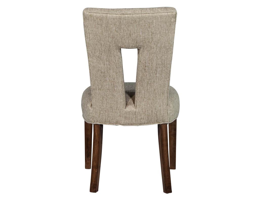 Set of 8 Custom Textured Dining Chairs by Carrocel 5