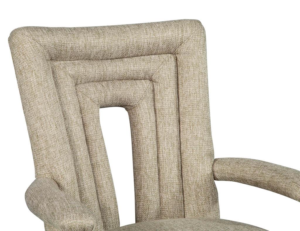 Set of 8 Custom Textured Dining Chairs by Carrocel 7