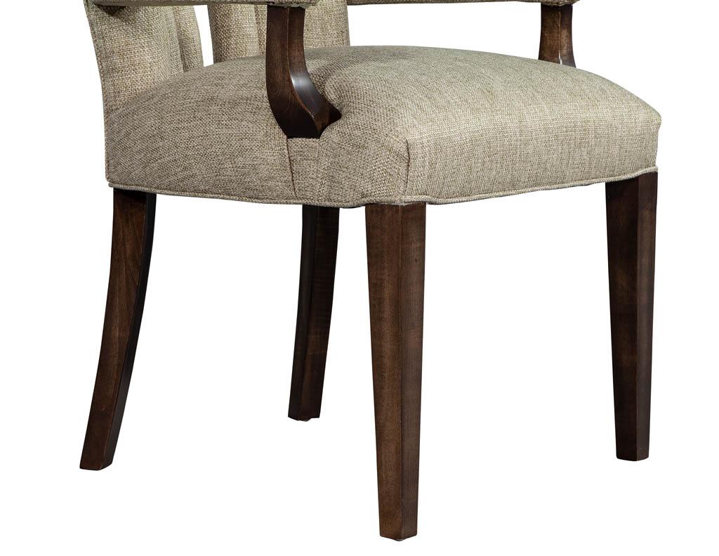 Set of 8 Custom Textured Dining Chairs by Carrocel 10