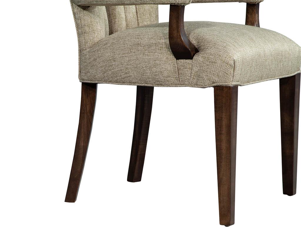 Set of 8 Custom Textured Dining Chairs by Carrocel 11