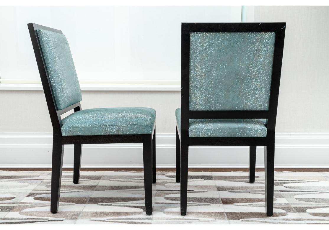Set of 8 Custom Upholstered Christian Liaigre Dining Chairs 9