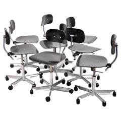 Set of 8 Danish Desk Chairs in by Jørgen Rasmussen