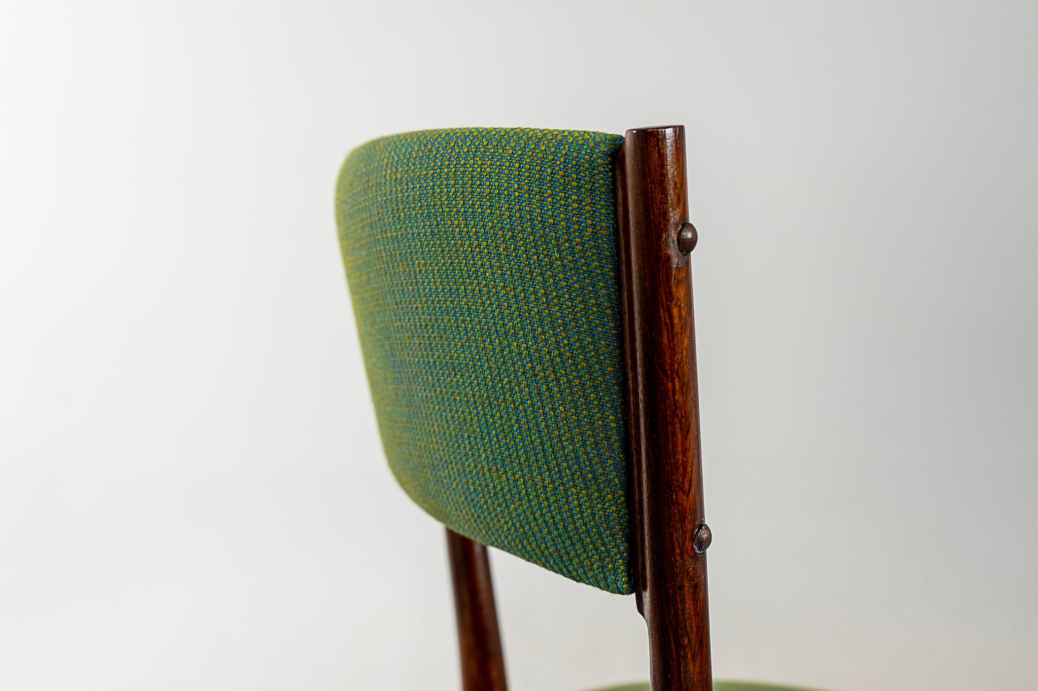 Mid-20th Century Set of 8 Danish Mid-Century Modern Rosewood Dining Chairs For Sale