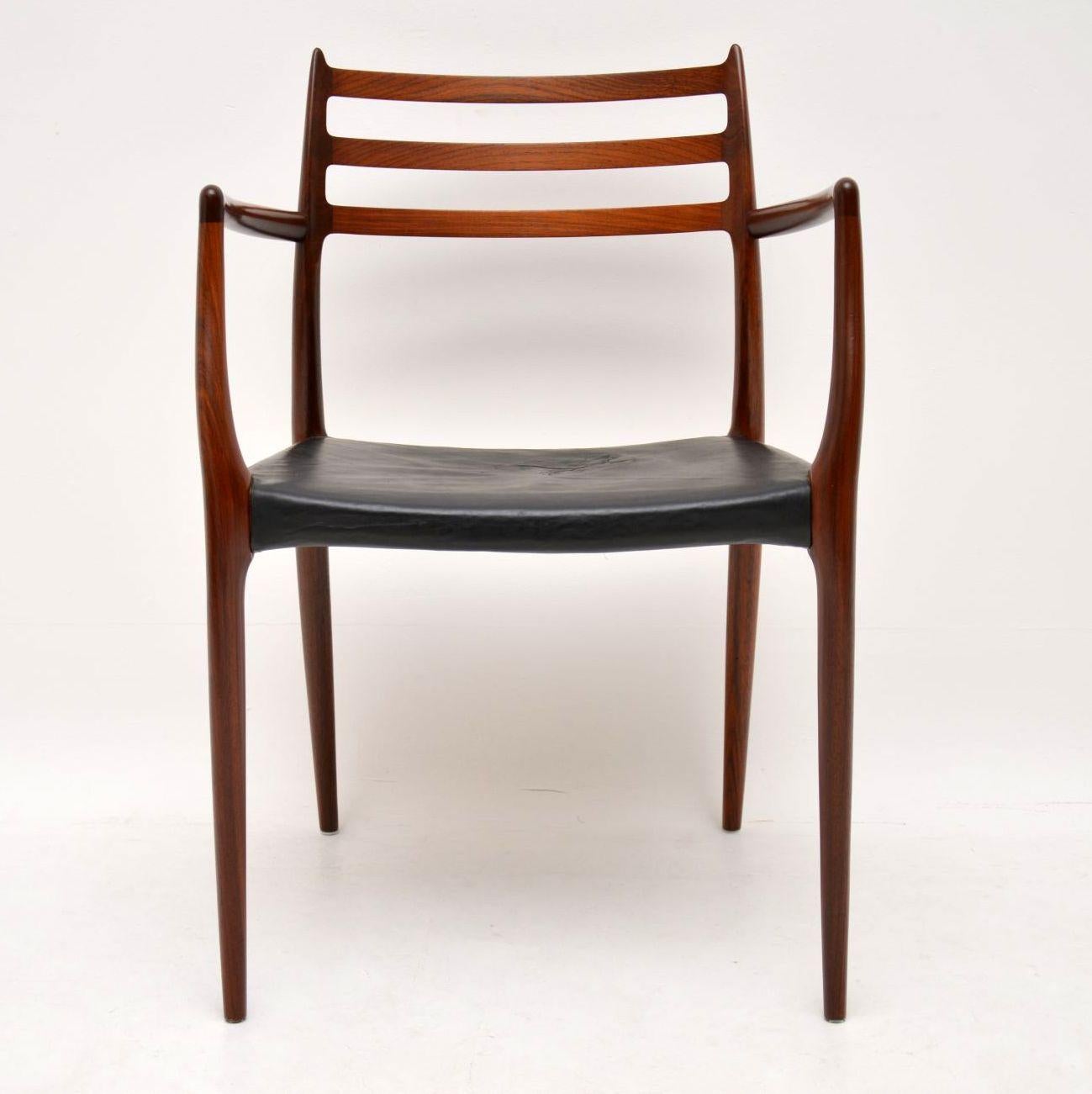 Mid-Century Modern Set of 8 Danish Model 78 Dining Chairs by Niels Moller