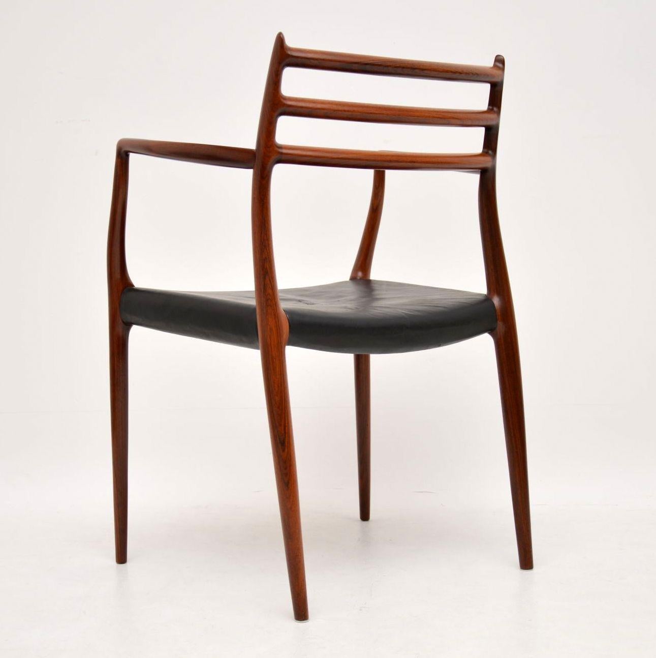 Wood Set of 8 Danish Model 78 Dining Chairs by Niels Moller