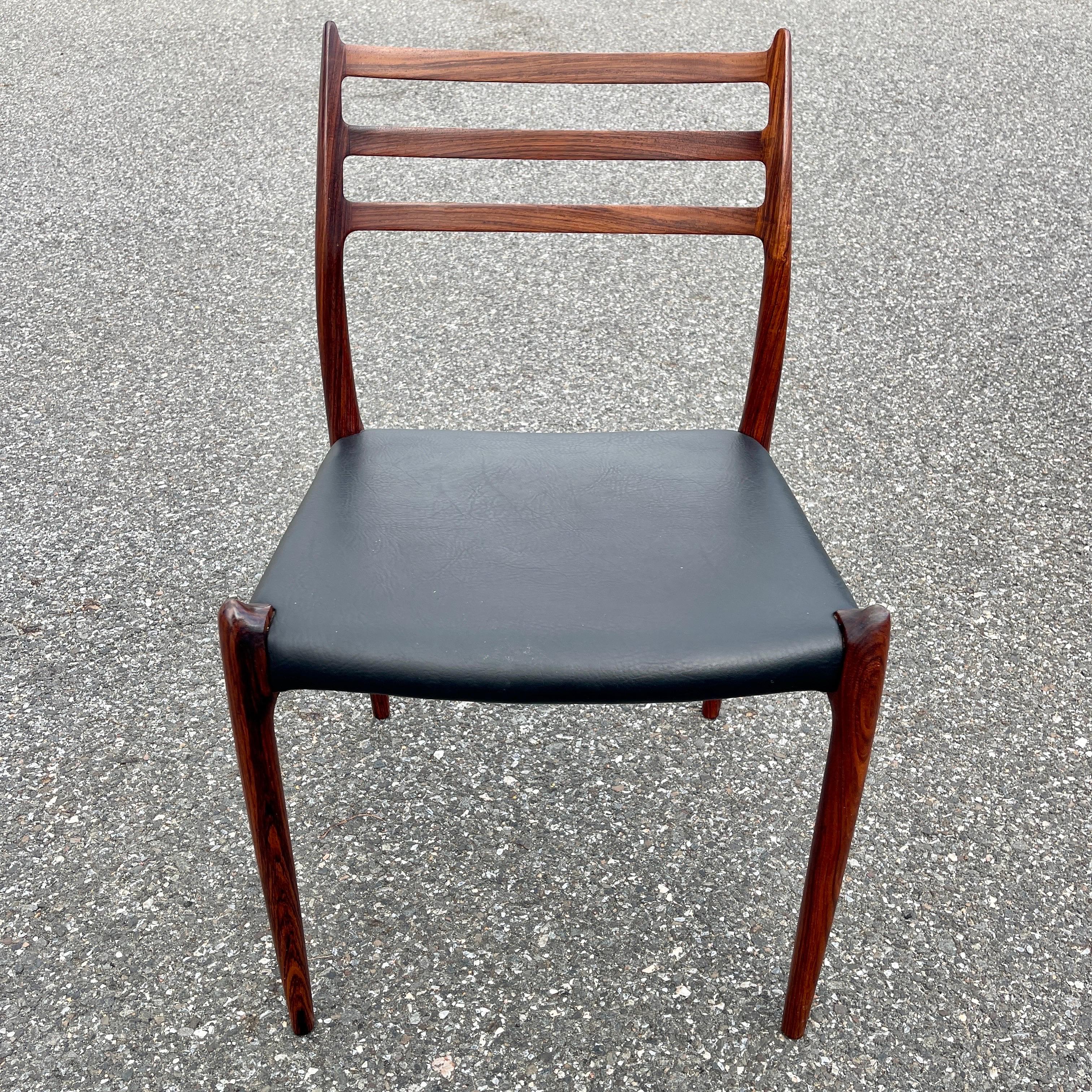 Set of 8 Danish Model 78 Rosewood Dining Chairs, by Niels O. Møller  8
