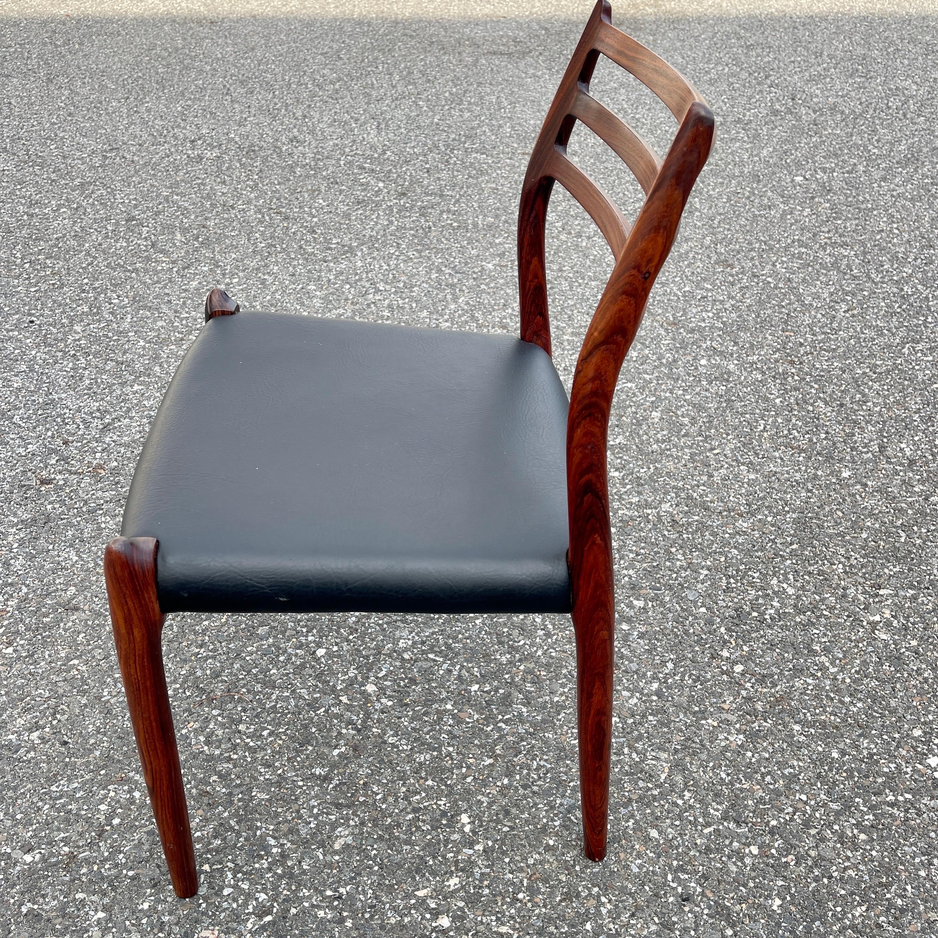Set of 8 Danish Model 78 Rosewood Dining Chairs, by Niels O. Møller  11